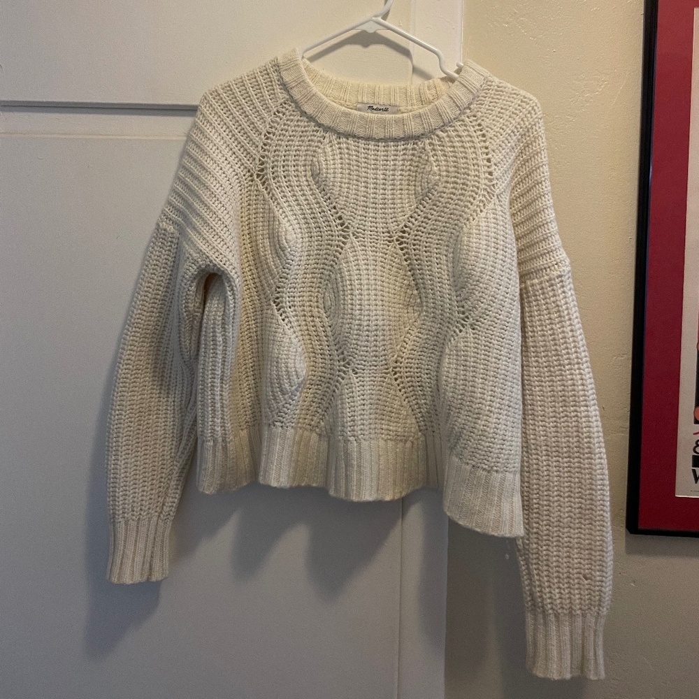 Madewell Everett Cable Knit Sweater